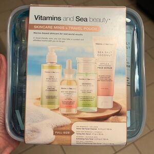 Vitamins and Sea beauty Skincare minis & travel pouch